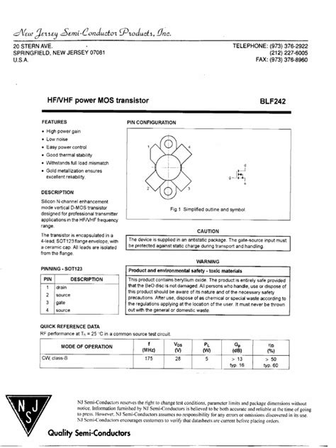 Datasheet 2 | PDF | Field Effect Transistor | Transistor