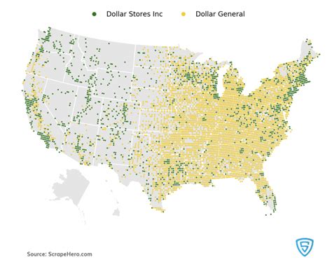 Dollar Stores and where to find them in US - Location Analysis