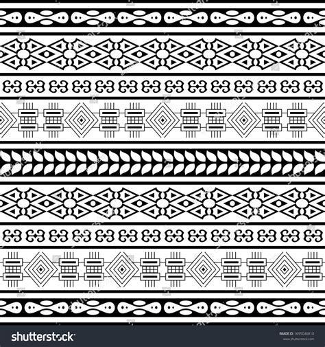 Black White Vector Border Design Stock Vector (Royalty Free) 1695046810 ...