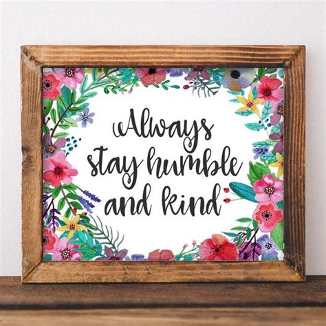 Humble and Kind - Printable | Printable wall art, Printable art, Wall prints