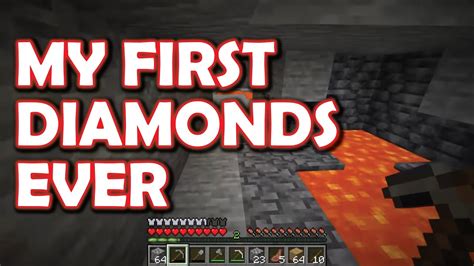 MINECRAFT FIRST PLAYTHROUGH: First time seeing diamonds in Minecraft ...