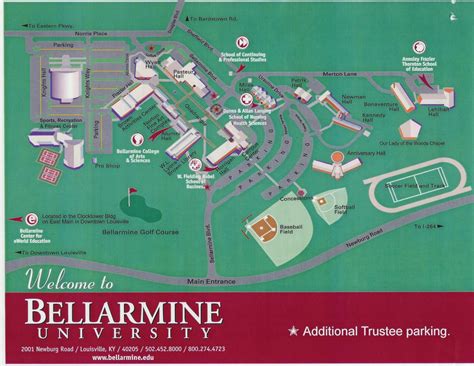 Bellarmine University Campus Map – Map Vector