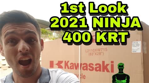First Look Kawasaki Ninja 400 KRT Unboxing - YouTube