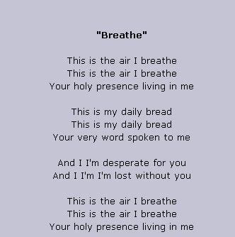 MICHAEL W. SMITH LYRICS - Breathe | Worship songs lyrics, Cool lyrics ...