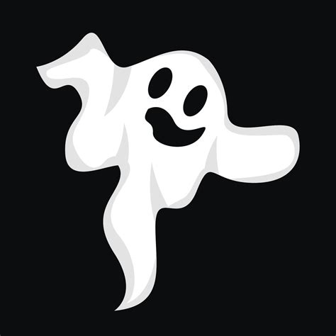 Ghost Logo, Halloween Ghost Vector Illustration, Halloween Party ...