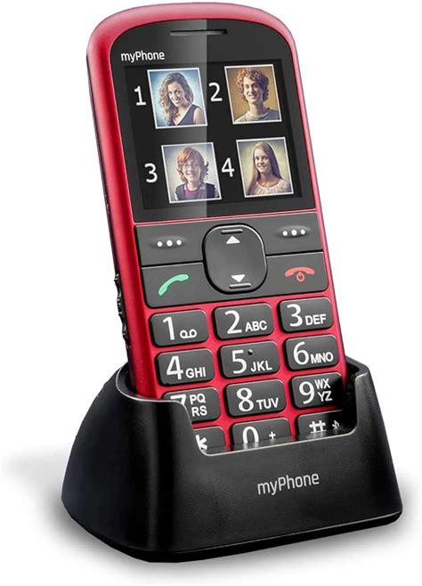 Mobile Phone for Elderly People, myPhone Halo 2 Red, Unlocked Senior ...