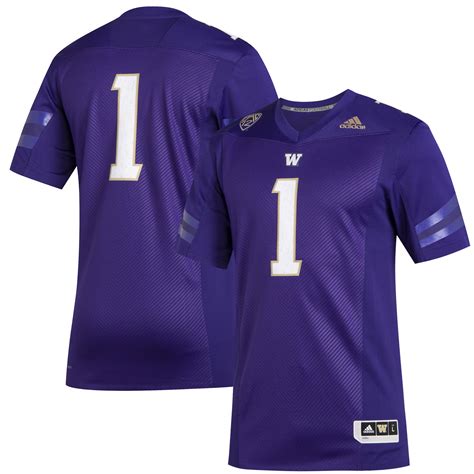 #1 Washington Huskies adidas Premier Football Jersey – TOP SEATTLE GEAR