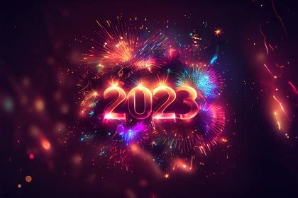 Free 3D Colorful New Year Background 2023
