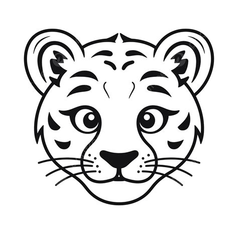 Tiger S Head With Eyes Black And White Illustration Outline Sketch Drawing Vector, Tiger Drawing ...