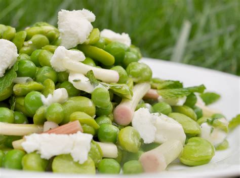 Fava Bean Salad With Pickled Ramps And Goat Cheese Recipe - Food Republic