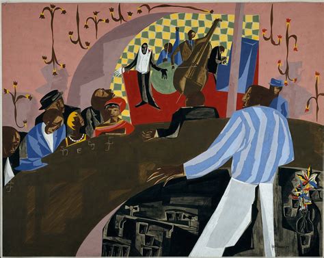 Café Comedian | Jacob lawrence, African american artist, American realism