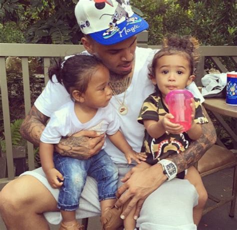 Chris Brown Shares Cute Pic With His Daughter & Omarion's Son [PHOTO] - INFORMATION NIGERIA