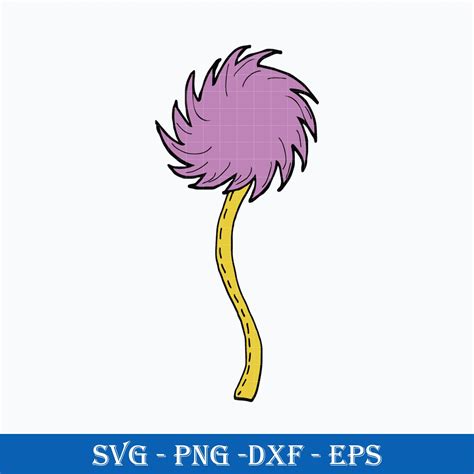 Truffula Tree Violet Svg, Lorax Tree Svg, Dr. Seuss Svg, Png - Inspire ...