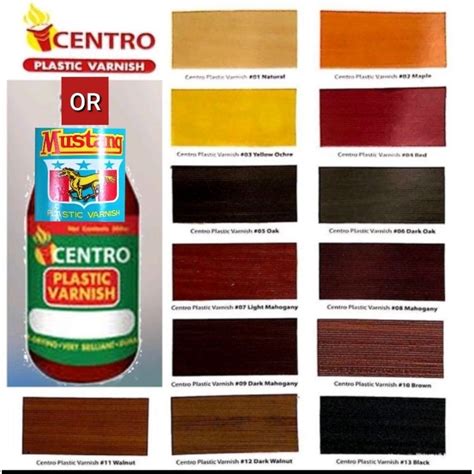 CENTRO VARNISH / MUSTANG VARNISH PLASTIC VARNISH 350CC 1BOTTLE PANG VARNISH SA KAHOY, FURNITURE ...