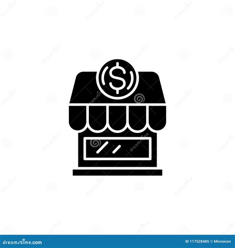 Small Business Black Icon Concept. Small Business Flat Vector Symbol ...