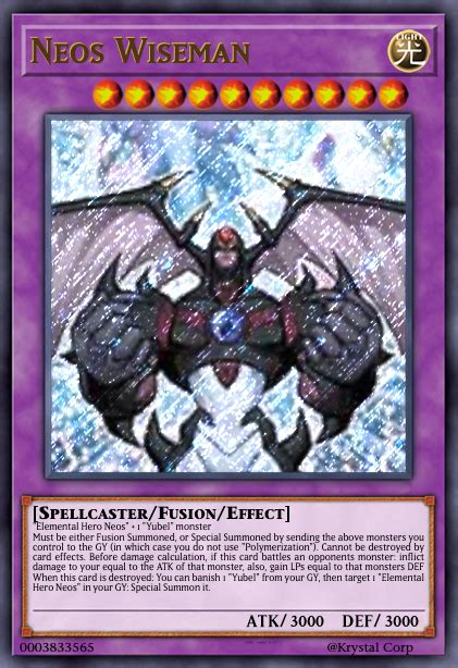 If Neos Wiseman has its anime effect. (Im scared) : r/customyugioh