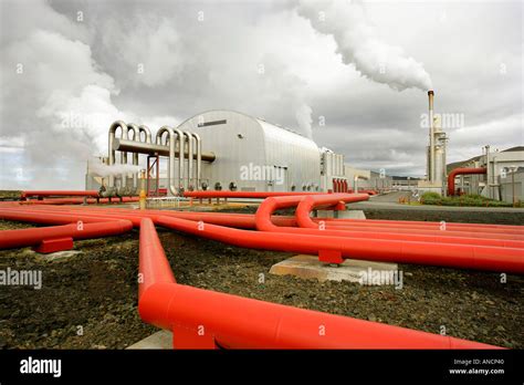 Blue Lagoon Geothermal Power Plant Iceland Stock Photo - Alamy