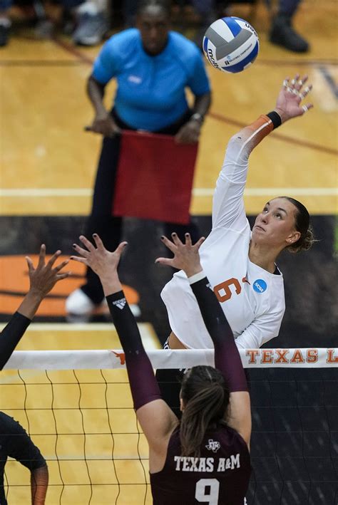 Texas Longhorns volleyball takes on Texas A&M. See photos