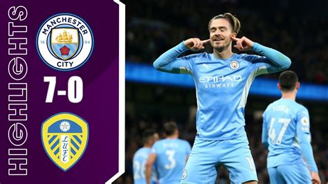 Manchester City vs Leeds United 7-0 Highlights | Premier League - 2021/ ...