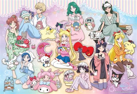 Sailor Moon’s Senshi team up with Hello Kitty and Sanrio for pajama party crossover merch line ...