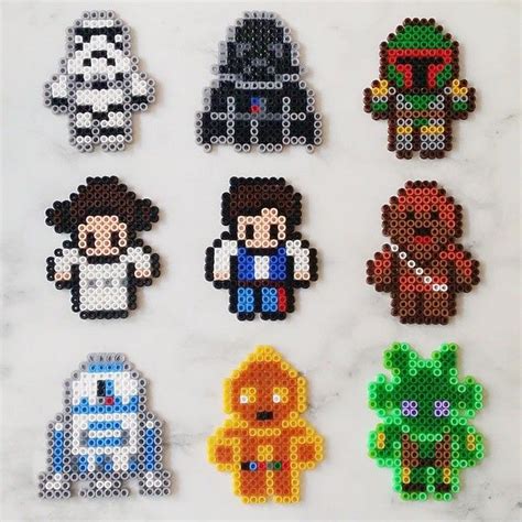 Star Wars characters perler beads by greybear (With images) | Perler bead art, Perler patterns ...