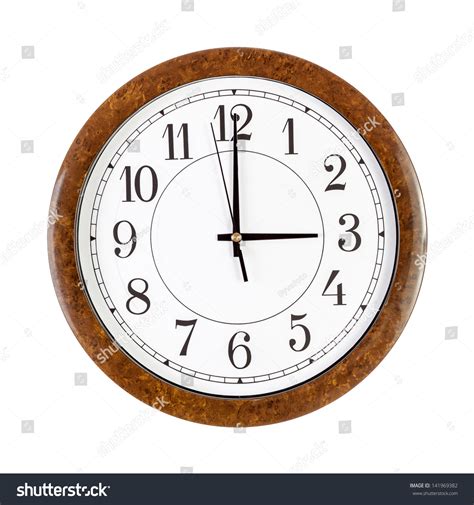 White Clock Face Showing 3 Oclock Stock Photo 141969382 | Shutterstock