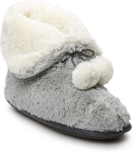 Women's Cuddl Duds Teddy Snuggle Up Bootie Slippers | Slippers, Cuddl duds, Slippers cozy