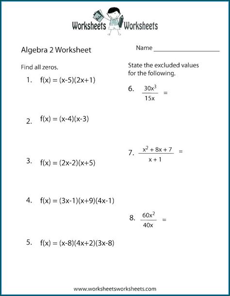 9th grade math worksheets learning printable - ninth grade math practice worksheet free ...