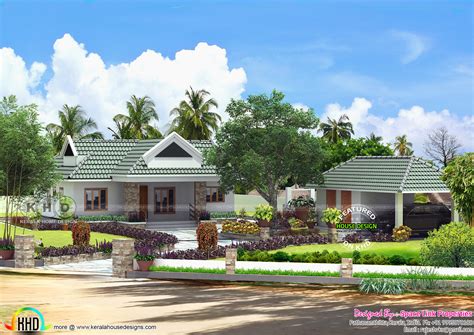 Small Kerala home design with landscape garden - Kerala Home Design and Floor Plans - 9K+ Dream ...