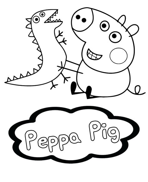 Peppa Pig With T-rex Dinosaurs - BubaKids.com