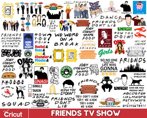 Friends Svgfriends TV Show Bundle Layered Filescricut Svg - Etsy Canada