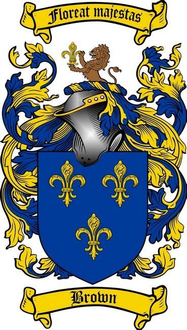 Brown Coat of Arms / Brown Family Crest | Coat of arms, Family crest, Family shield