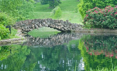 "Stone Bridge Over Pond" by GysWorks | Redbubble