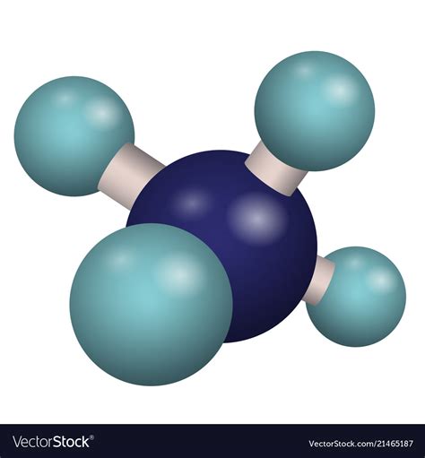 3d model molecule ch4 Royalty Free Vector Image