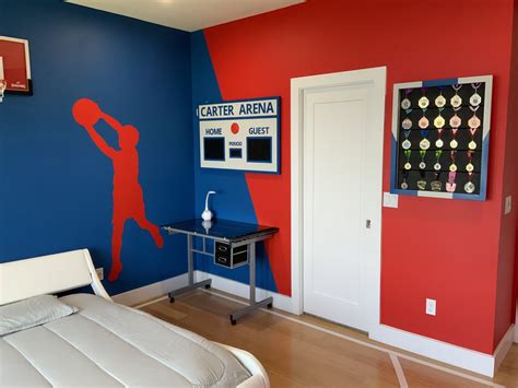 Basketball Bedroom | Theme Room Design | Basketball bedroom, Basketball themed bedroom ...