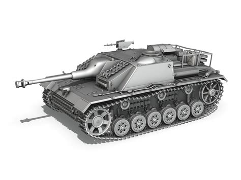 StuG III Ausf G Mid Production 3D Model OBJ 3DS FBX C4D | CGTrader.com