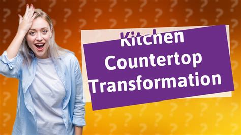 How Can I Transform My Kitchen Countertops with Krylon Spray Paint and Epoxy Resin? - YouTube