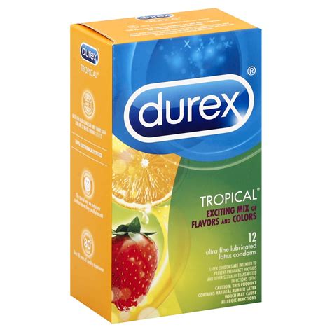 Durex Tropical Flavored Condoms 12 ct | Shipt