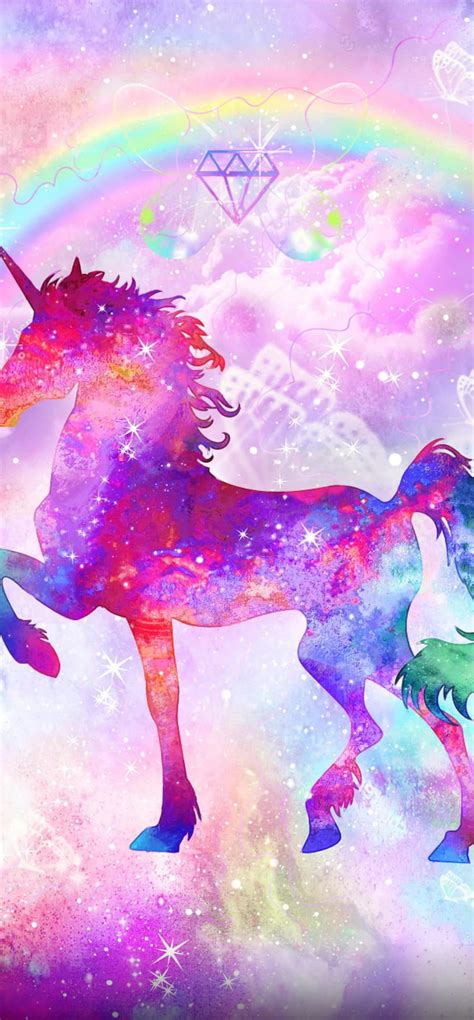 Pink unicorn, cute, girly, pastel, pretty, rainbow, HD phone wallpaper | Peakpx