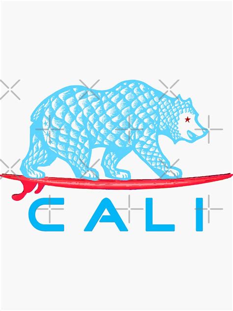 "CALI" Sticker by supermejias | Redbubble