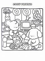 Cozy Friend Coloring Pages To Print  Free Printable sketch template
