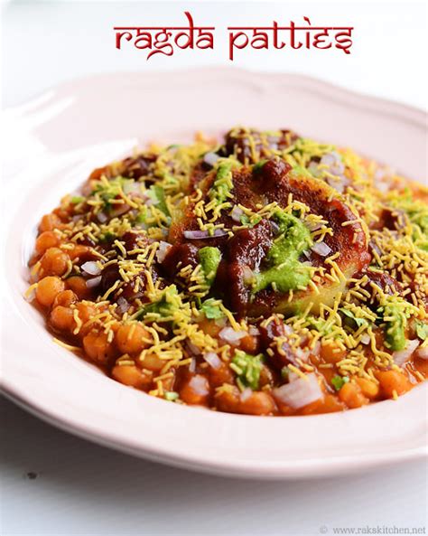 Ragda pattice | Ragda patties recipe - Raks Kitchen