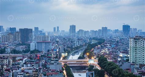 Aerial view of Hanoi skyline cityscape 749894 Stock Photo at Vecteezy