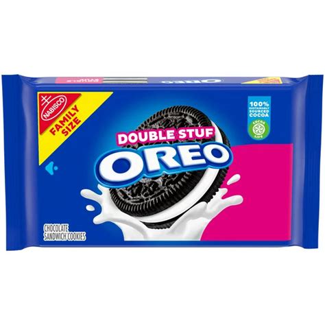 OREO Double Stuf Chocolate Sandwich Cookies, Family Size, 20 oz – Accesorios-Mexicali