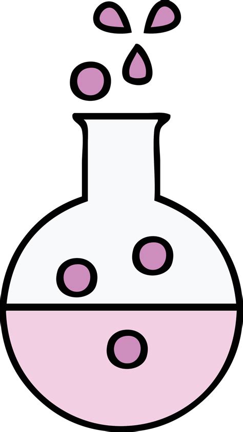 cute cartoon chemistry tube 11683889 Vector Art at Vecteezy