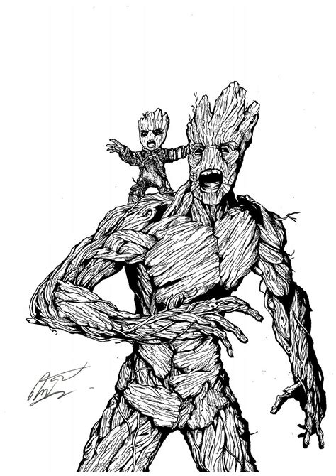 I'm groot. | Marvel comics wallpaper, Marvel universe art, Groot marvel