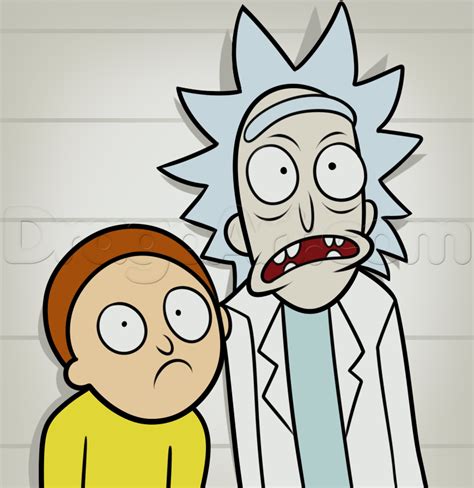 How to Draw Rick and Morty, Step by Step, Cartoon Network Characters, Cartoons, Draw Cartoon Cha ...