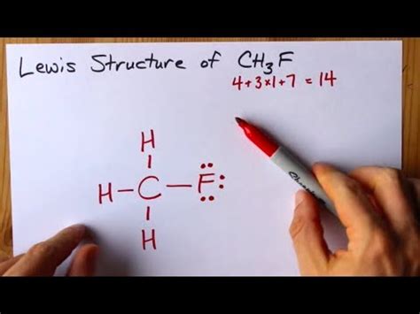 How to Draw the Lewis Structure of CH3F (fluoromethane) - YouTube