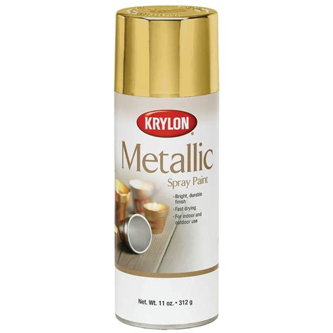 Krylon Metallic Spray Paint, 11 oz., Brass - Walmart.com - Walmart.com