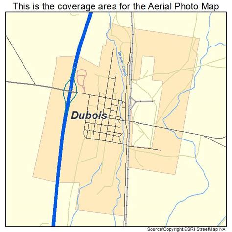 Aerial Photography Map of Dubois, ID Idaho